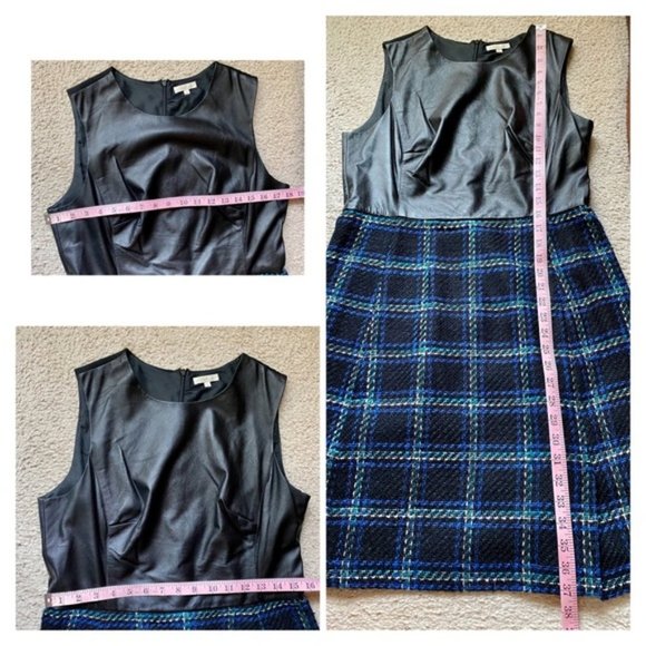 Shoshanna Everett Plaid combo Marlee dress - Picture 8 of 16